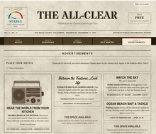 Load image into Gallery viewer, Short Advertisement in the All Clear Bulletin (In Character)

